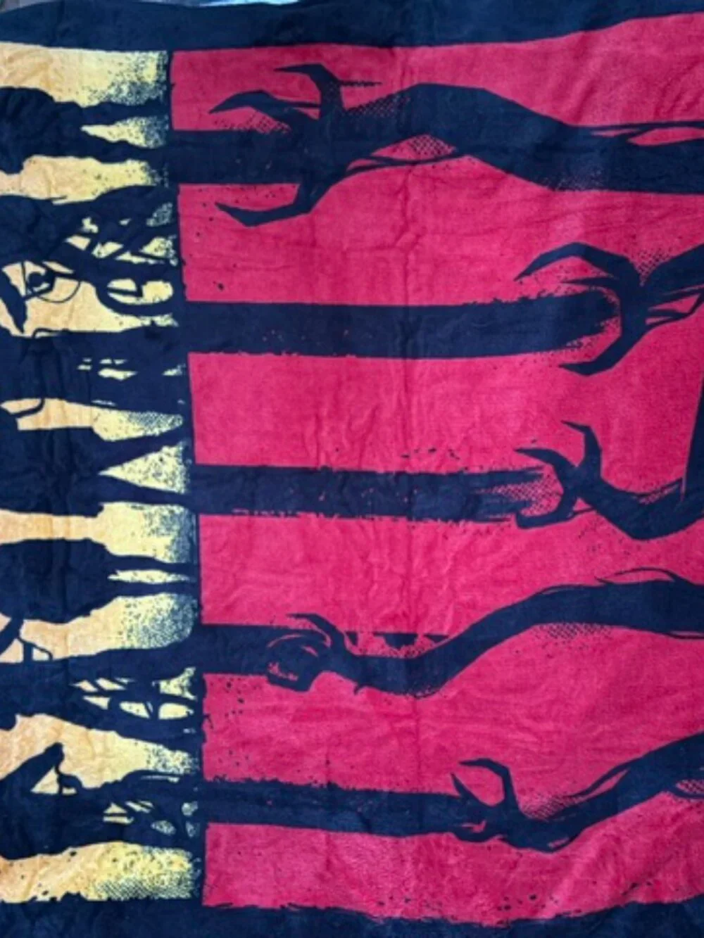 RARE*** Funko NETFLIX Stranger Things Fleece Blanket Throw Upside Down 46